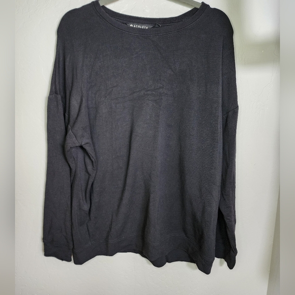 Athleta Black Soft Oversize Sweater Size Large - Picture 3 of 9